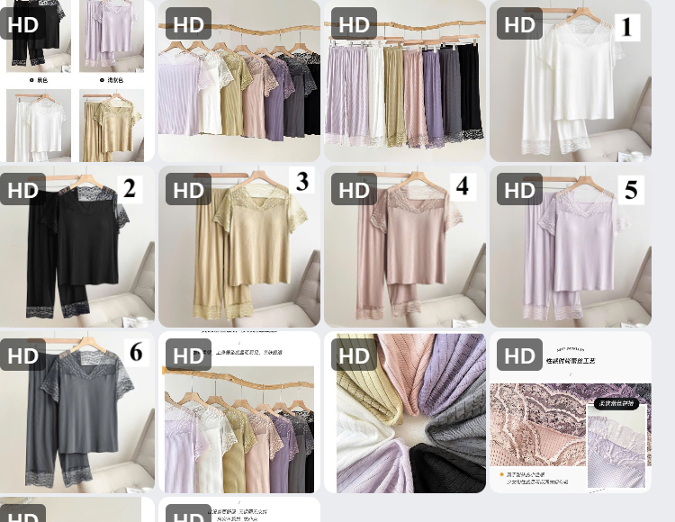 Bộ ngủ mix ren cho nữ-61925 - Chốt hàng: trước 24h ngày 21/5