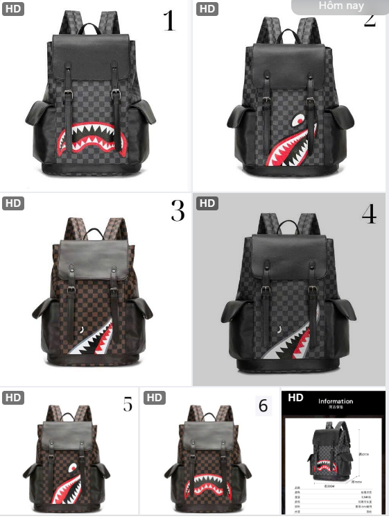 Balo da dáng vuông form lớn –70453 (Chốt hàng: trước 24h ngày 16/01)