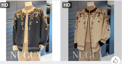 Áo len cardigan họa tiết -70507 (Chốt hàng: trước 24h ngày 17/01)