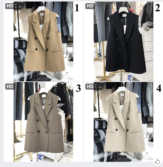Áo blazer không tay cho nữ-67251(Chốt đơn: trước 24h ngày 15/10)