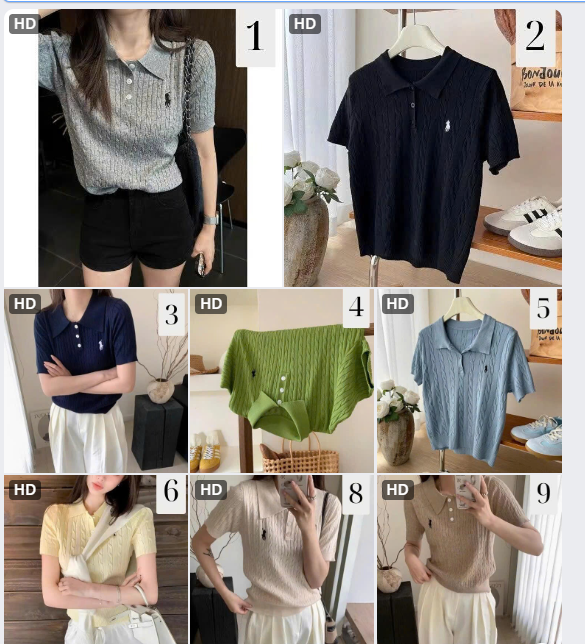 Áo polo len thêu – 67272(Chốt đơn: trước 24h ngày 15/10)
