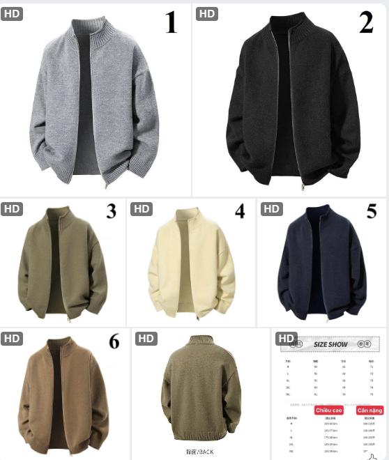 Áo khoác len nam đợt 12-67282(Chốt đơn: trước 24h ngày 16/10)