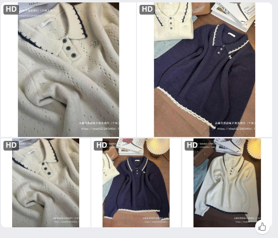 Áo len cổ POLO – 67371(Chốt đơn: trước 24h ngày 18/10)