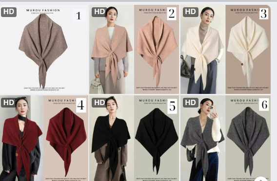 Khăn choàng tam giác Murou– 67395(Chốt đơn: trước 24h ngày 19/10)
