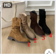 Bốt cổ ngắn vintage -68618(Chốt hàng: trước 24h ngày 25/11)