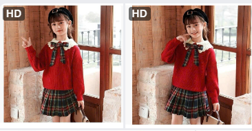 Set chân váy xếp ly mix áo len đỏ cho BG - 68624(Chốt hàng: trước 24h ngày 26/11)