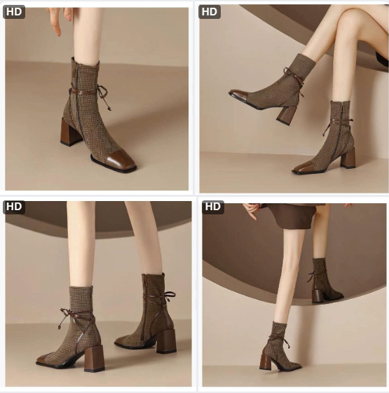 Boot kẻ cho nữ-68737(Chốt hàng: trước 24h ngày 29/11)