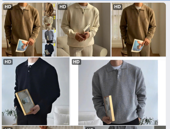 Áo len nam cổ bẻ - 68752(Chốt hàng: trước 24h ngày 30/11)