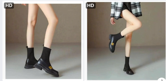 Boot nữ mix chun Korea-68761(Chốt hàng: trước 24h ngày 30/11)