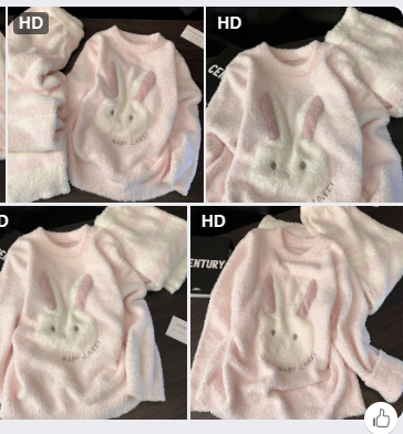 Bộ đồ ngủ thỏ cute-68762 (Chốt hàng: trước 24h ngày 30/11)