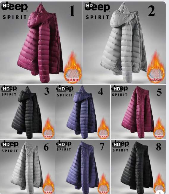 Áo phao siêu nhẹ Jeep Spirit -68765(Chốt hàng: trước 24h ngày 30/11)