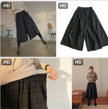 Quần caro ống rộng -68798(Chốt hàng: trước 24h ngày 1/12)