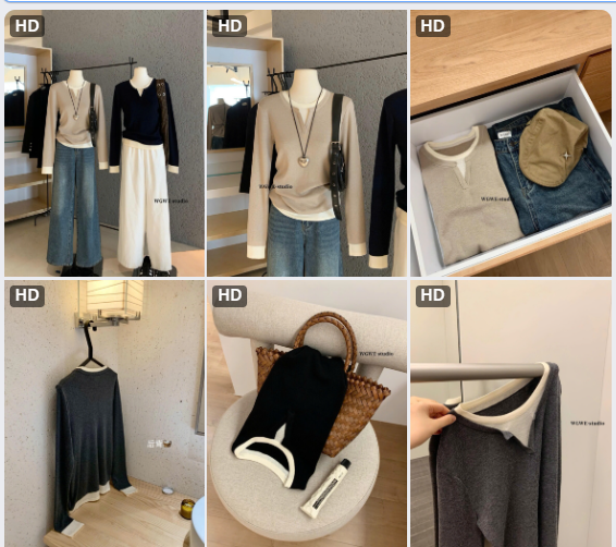 Áo nỉ dài tay nữ WGWE-68803(Chốt hàng: trước 24h ngày 1/12)