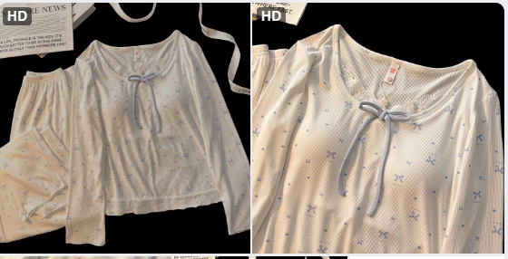 Bộ đồ ngủ họa tiết hoa nhí kèm bra –68804(Chốt hàng: trước 24h ngày 1/12)