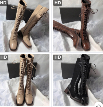 Bốt cao cổ buộc dây-68811(Chốt hàng: trước 24h ngày 1/12)