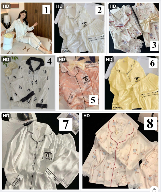 Pijama nữ QCCC-68825(Chốt hàng: trước 24h ngày 1/12)