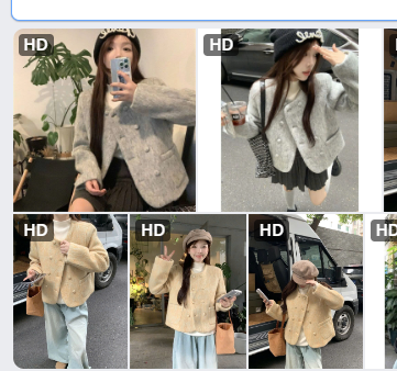 Áo khoác dạ ngắn cổ tròn – 68827(Chốt hàng: trước 24h ngày 2/12)