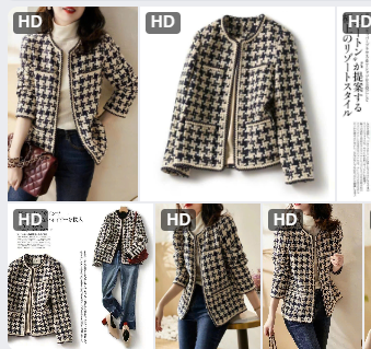 Áo khoác dạ tweet cổ tròn – 68829(Chốt hàng: trước 24h ngày 2/12)