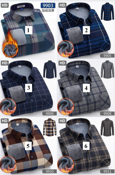 Áo somi lót nhung đợt 12-66830(Chốt hàng: trước 24h ngày 2/12)