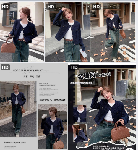 Áo khoác dạ tweet dáng ngắn – 68831 (Chốt hàng: trước 24h ngày 2/12)