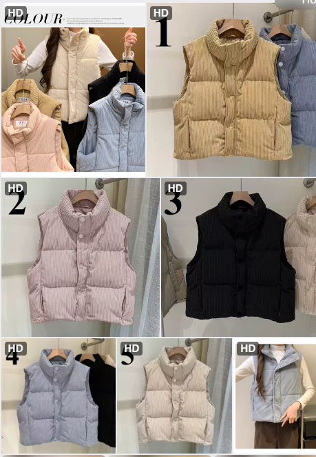 Áo gile nhung tăm nữ - 68832(Chốt hàng: trước 24h ngày 2/12)