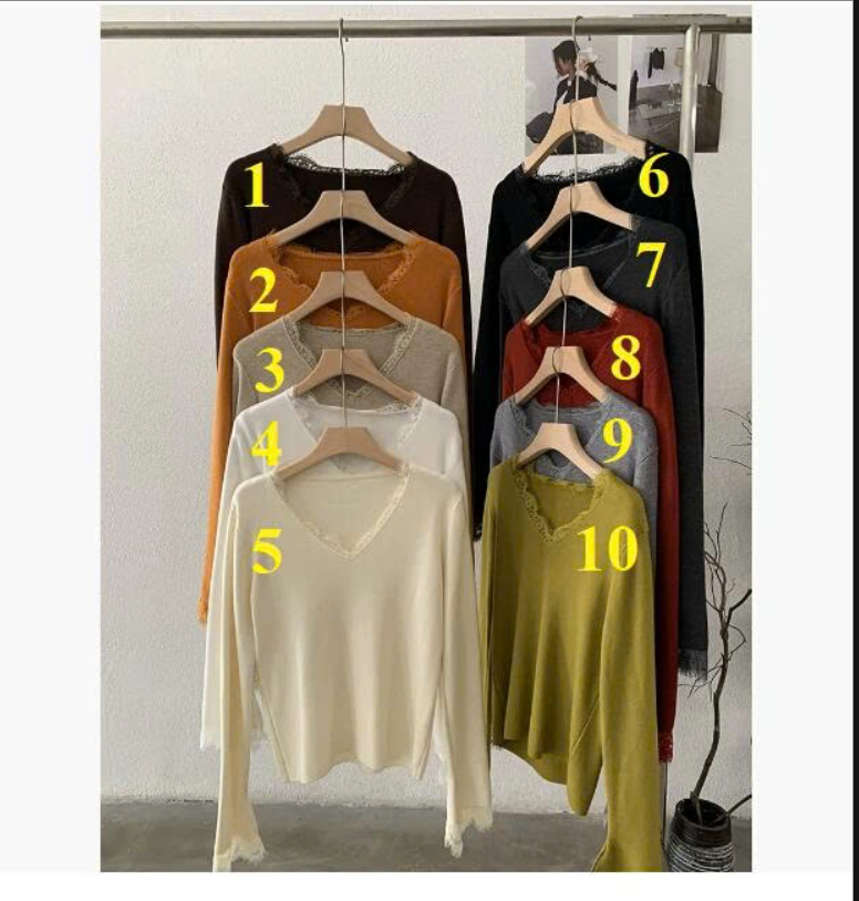 Set 2 áo viền ren nữ – 68874 (Chốt hàng: trước 24h ngày 3/12)