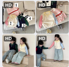 Áo len mix màu cho TE-68875(Chốt hàng: trước 24h ngày 3/12)