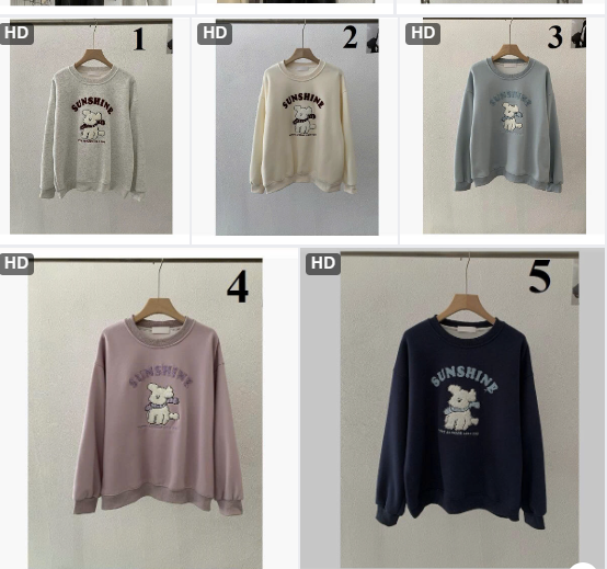 Áo nỉ cún cho nữ-68876(Chốt hàng: trước 24h ngày 3/12)