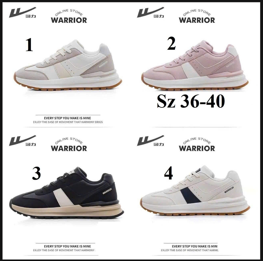 Giầy Warrior basic unisex – 68881(Chốt hàng: trước 24h ngày 3/12)