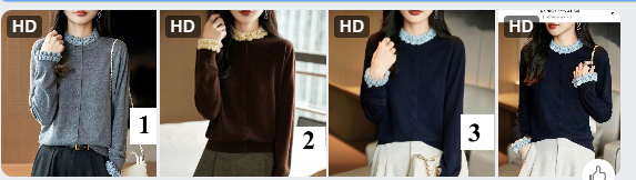 Áo len cổ nhún bèo– 69135(Chốt hàng: trước 24h ngày 13/12)