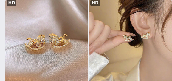 Khuyên tai ngựa Golicc-69195(Chốt hàng: trước 24h ngày 13/12)