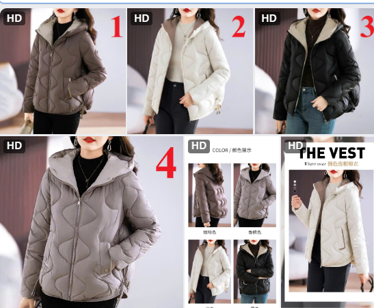 Áo khoác phao nữ có mũ – 69096(Chốt hàng: trước 24h ngày 12/12)