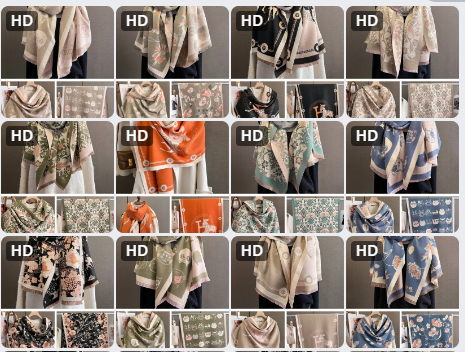 Khăn choàng họa tiết-69226(Chốt hàng: trước 24h ngày 14/12)