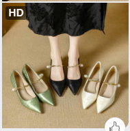 Giày mũi nhọn Mary Jane -69232 (Chốt hàng: trước 24h ngày 14/12)