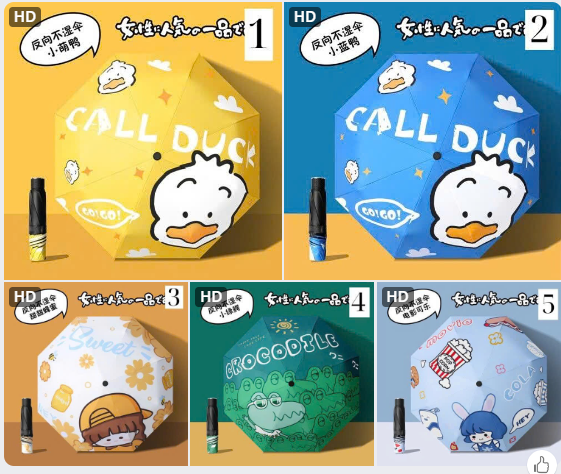 Ô gấp gọn chống UV  – 69249 (Chốt hàng: trước 24h ngày 15/12)