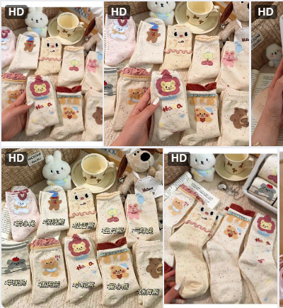 Combo 10 đôi tất cổ ngắn cho nữ – 69250(Chốt hàng: trước 24h ngày 15/12)