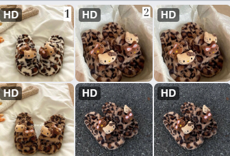 Dép đi trong nhà hoạ tiết da báo – 69255(Chốt hàng: trước 24h ngày 15/12)