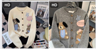 Áo cardigan dệt kim cute – 69256(Chốt hàng: trước 24h ngày 15/12)