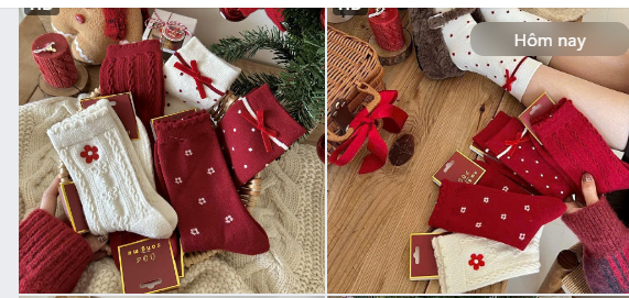 Set tất đỏ nữ-69267(Chốt hàng: trước 24h ngày 15/12)