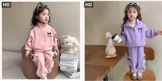 Bộ nỉ Kuromi BG- 69304(Chốt hàng: trước 24h ngày 16/12)