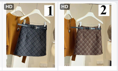 Chân váy kẻ phong cách Hàn-69317(Chốt hàng: trước 24h ngày 16/12)