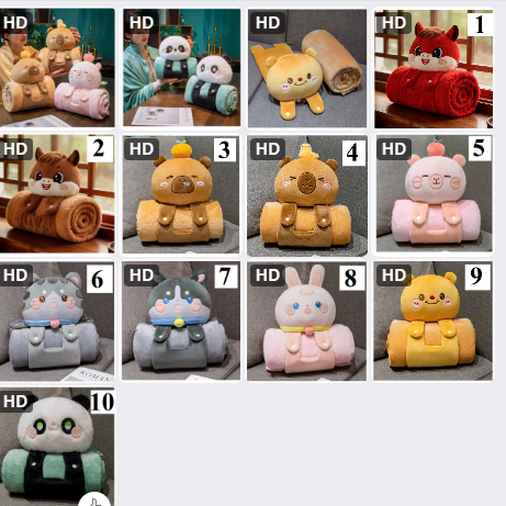 Chăn cuộn cute – 69343(Chốt hàng: trước 24h ngày 17/12)
