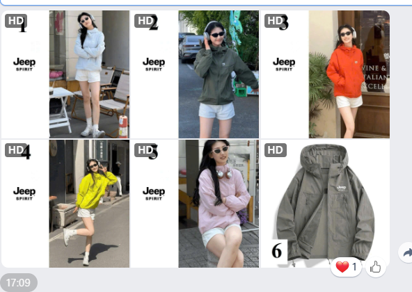 Áo khoác JEEP mỏng cho nữ– 69352(Chốt hàng: trước 24h ngày 17/12)