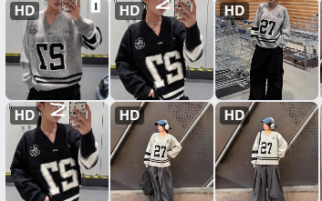 Áo len số 27 cho nữ-69360(Chốt hàng: trước 24h ngày 18/12)