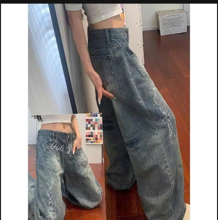 Quần jeans hoa dây nữ – 69380(Chốt hàng: trước 24h ngày 18/12)