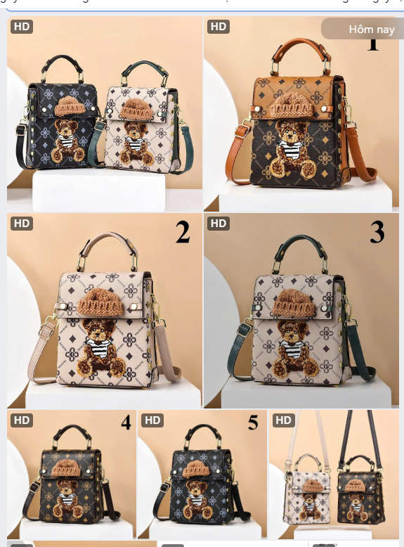 Túi gấu cute-69384(Chốt hàng: trước 24h ngày 18/12)