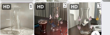 Bình hoa thủy tinh decor -74835(Chốt hàng: trước 24h ngày 15/6)
