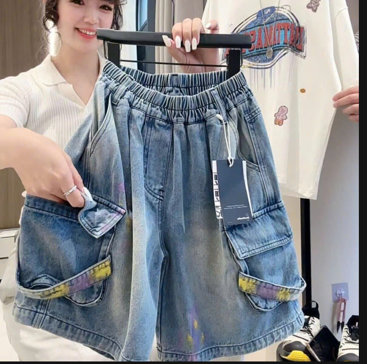 Quần short jeans túi hộp bé trai – 74836(Chốt hàng: trước 24h ngày 15/6)