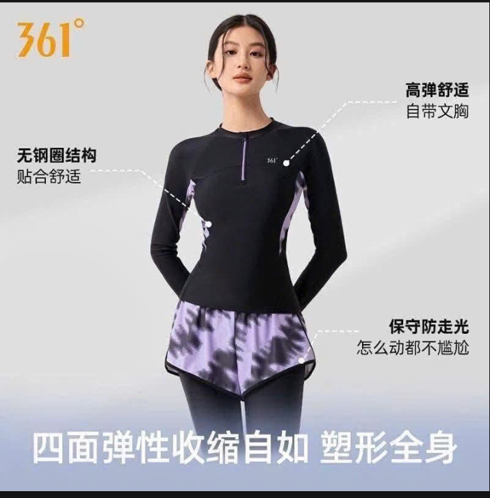 Bộ bơi dài tay 361° cho nữ – 74837(Chốt hàng: trước 24h ngày 15/6)