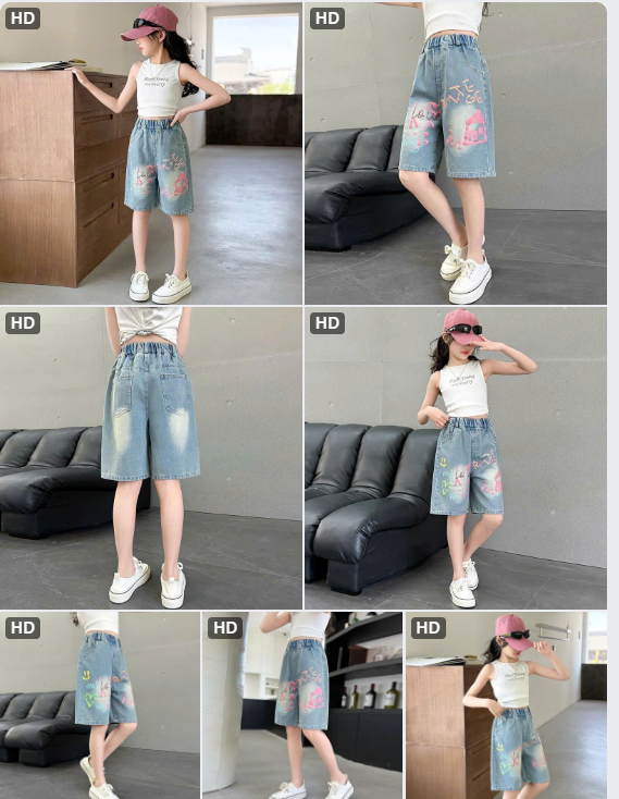 Quần short jeans cho BG-64305(Chốt hàng: trước 24h ngày 26/7)